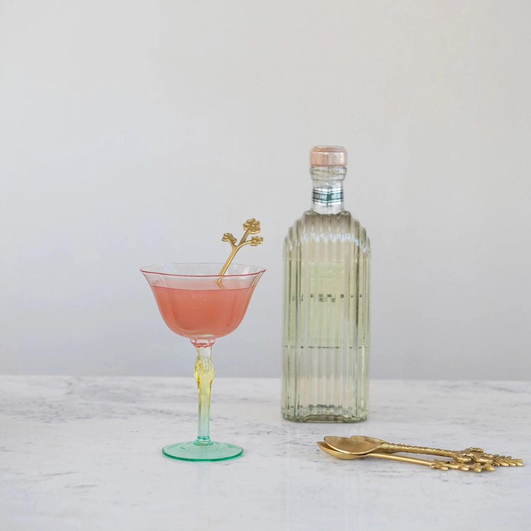 Hand - Blown Tulip Stemmed Wine Glass | Pair - Something Splendid Co.