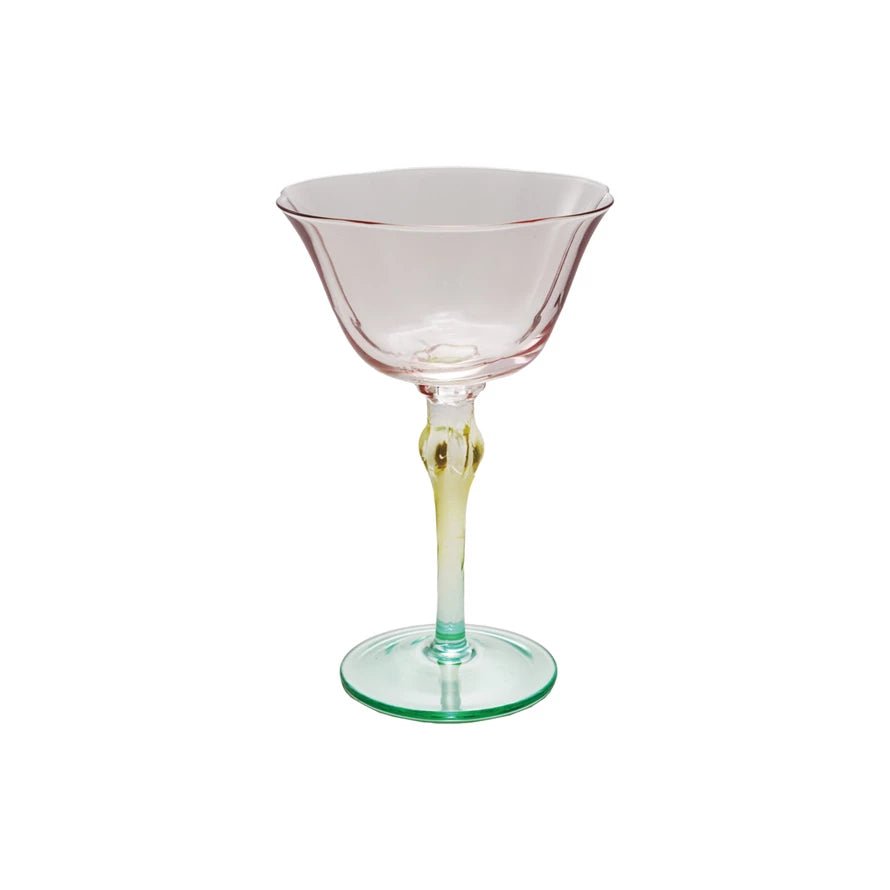 Hand - Blown Tulip Stemmed Wine Glass | Pair - Something Splendid Co.