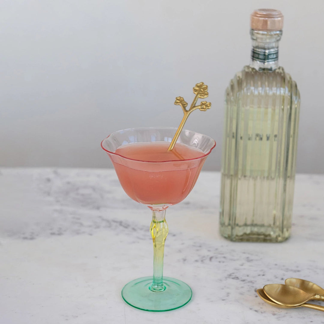 Hand - Blown Tulip Stemmed Wine Glass | Pair - Something Splendid Co.