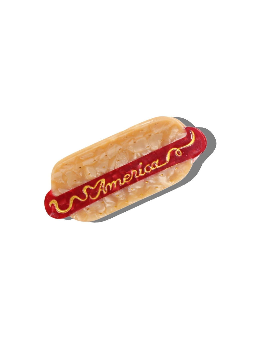 Hand-Painted America Hotdog Claw Clip | Eco-Friendly - Something Splendid Co.