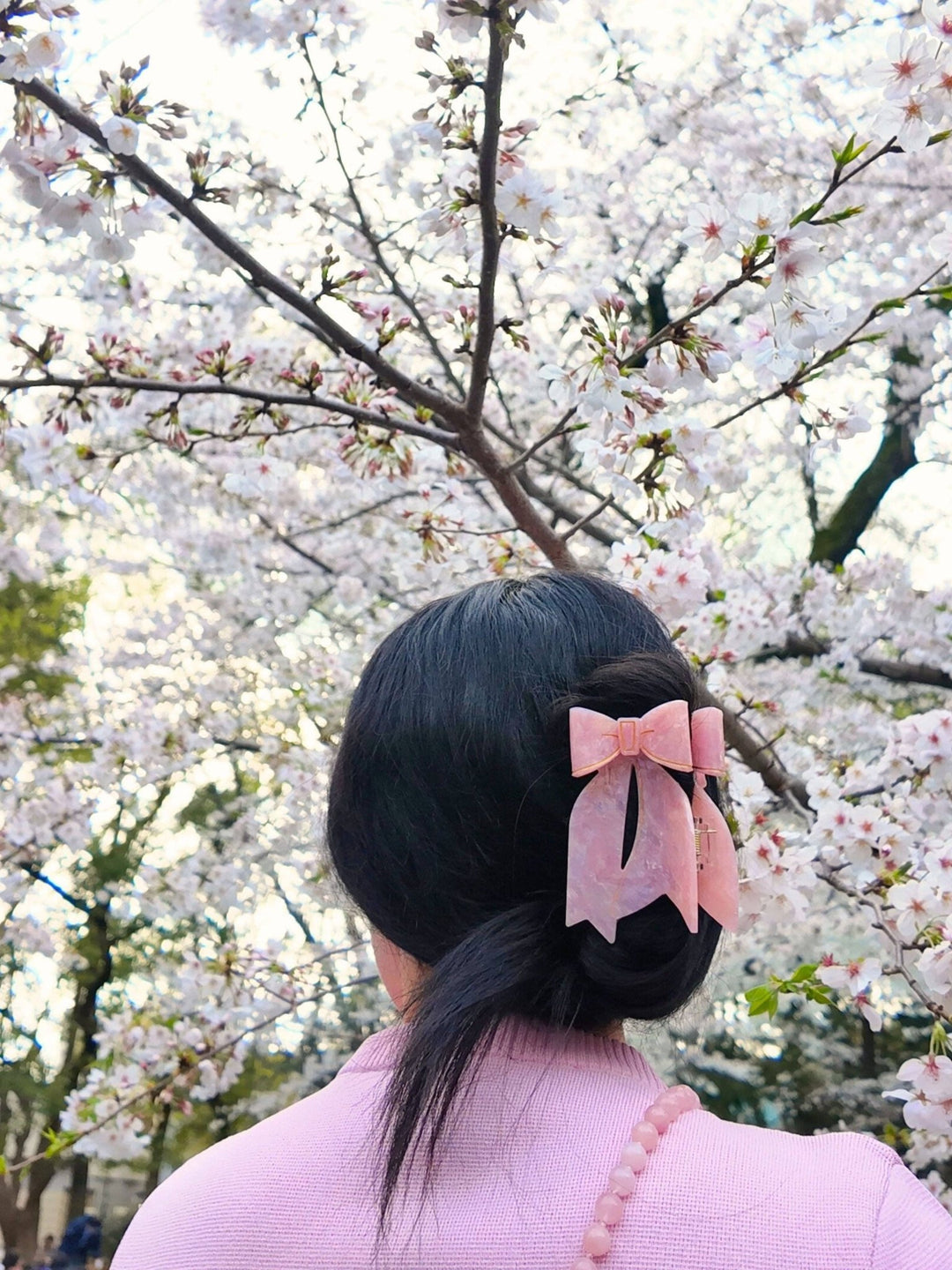 Hand - painted Bow Claw Hair Clip | Eco - Friendly - Something Splendid Co.