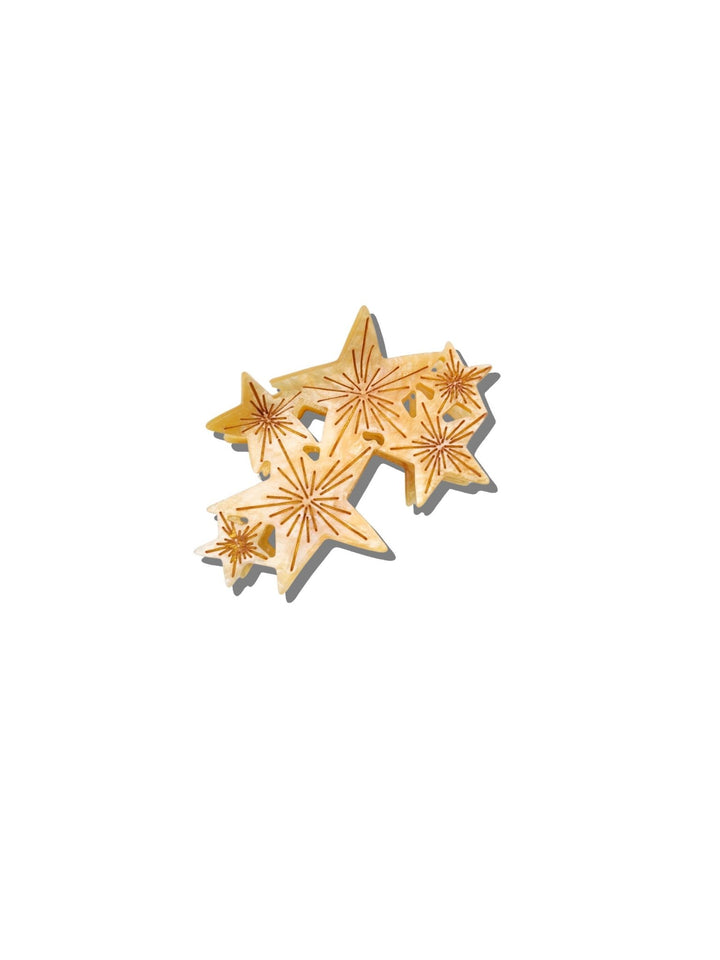 Hand - painted Celestial Stars Claw Hair Clip | Eco - Friendly - Something Splendid Co.