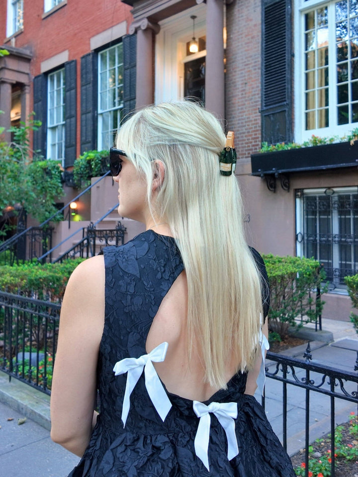 Hand - Painted Champagne Claw Hair Clip - Something Splendid Co.