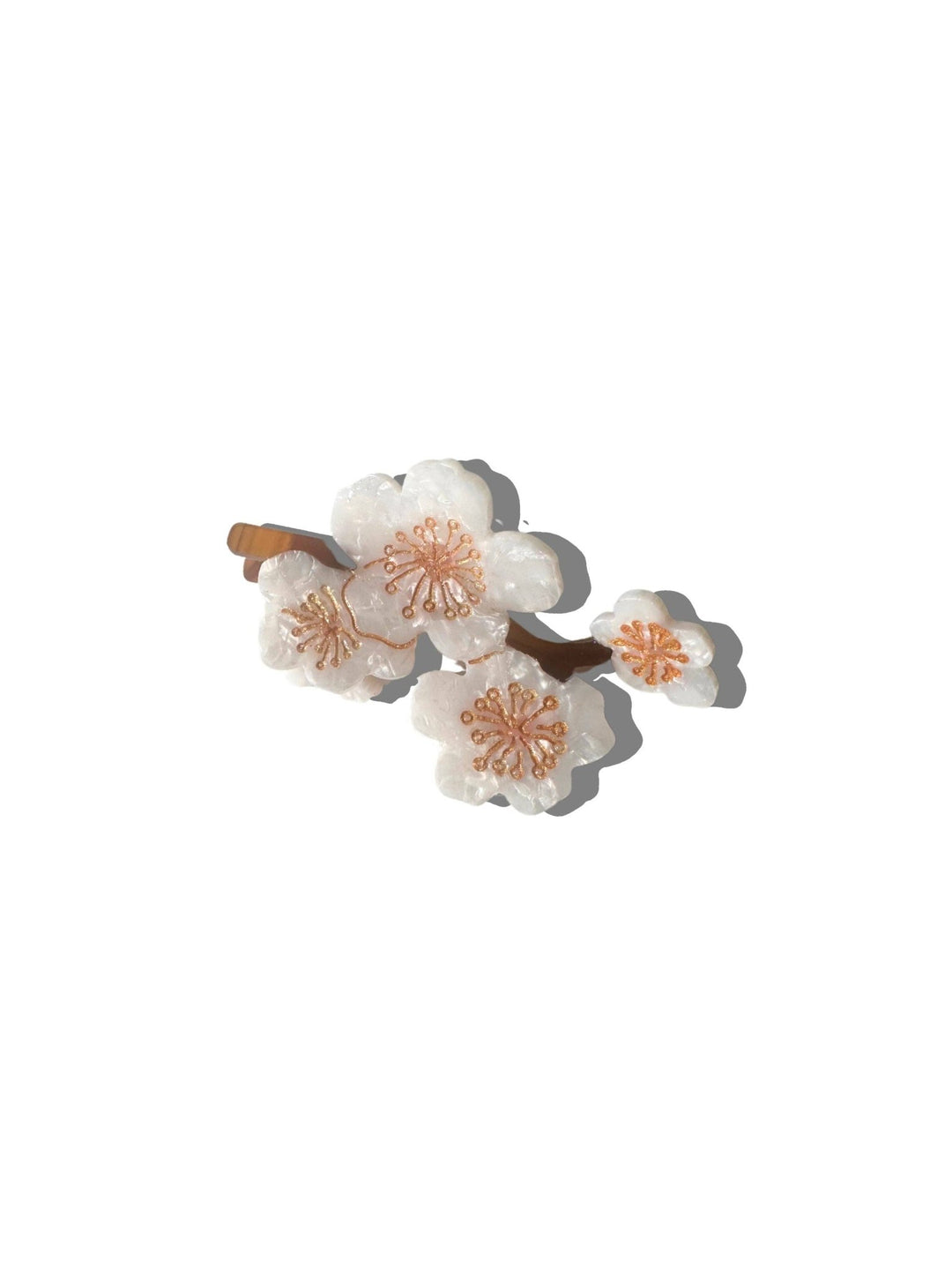 Hand - painted Cherry Blossom Flower Claw Hair Clip | Eco - Friendly - Something Splendid Co.