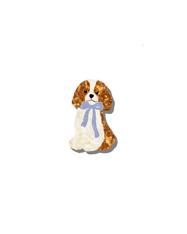 Hand - Painted King Charles Claw Clip | Eco - Friendly - Something Splendid Co.