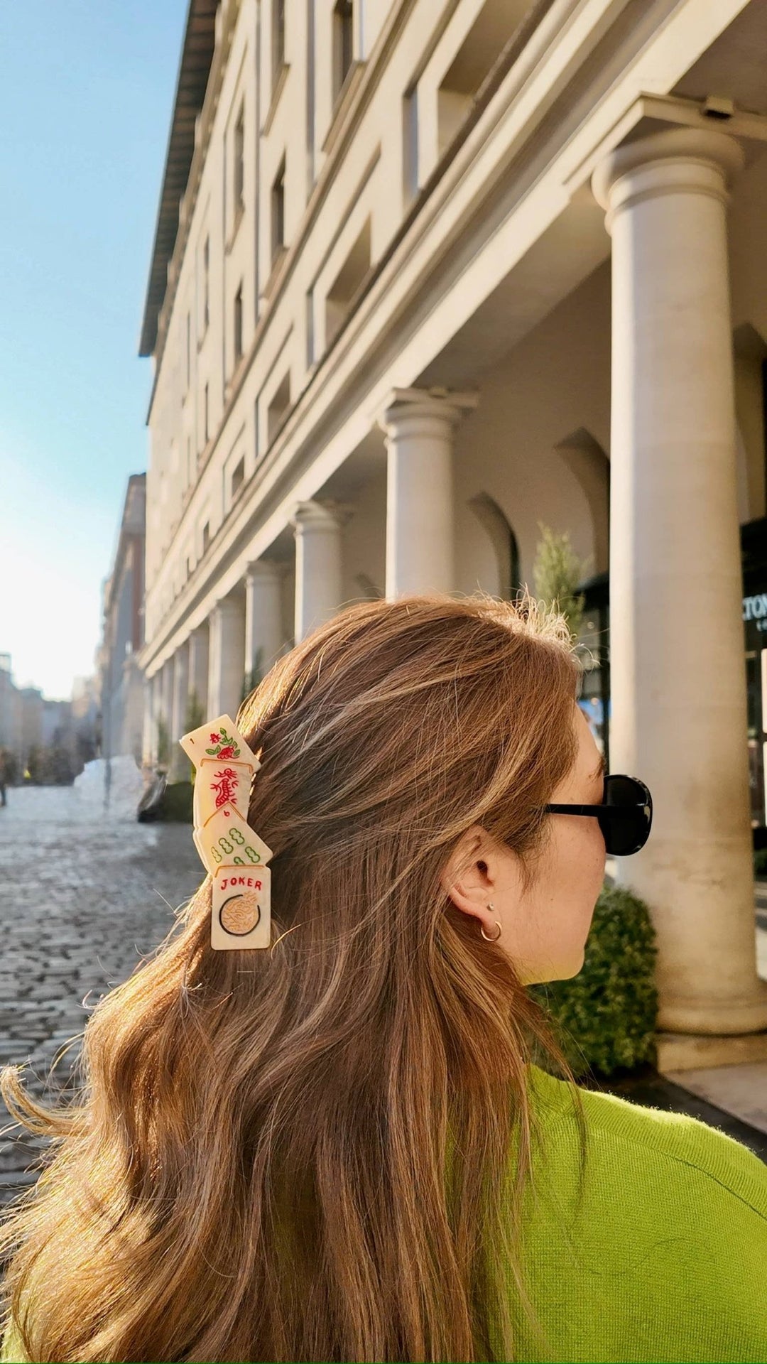 Hand - painted Mahjong Claw Hair Clip | Eco - Friendly - Something Splendid Co.