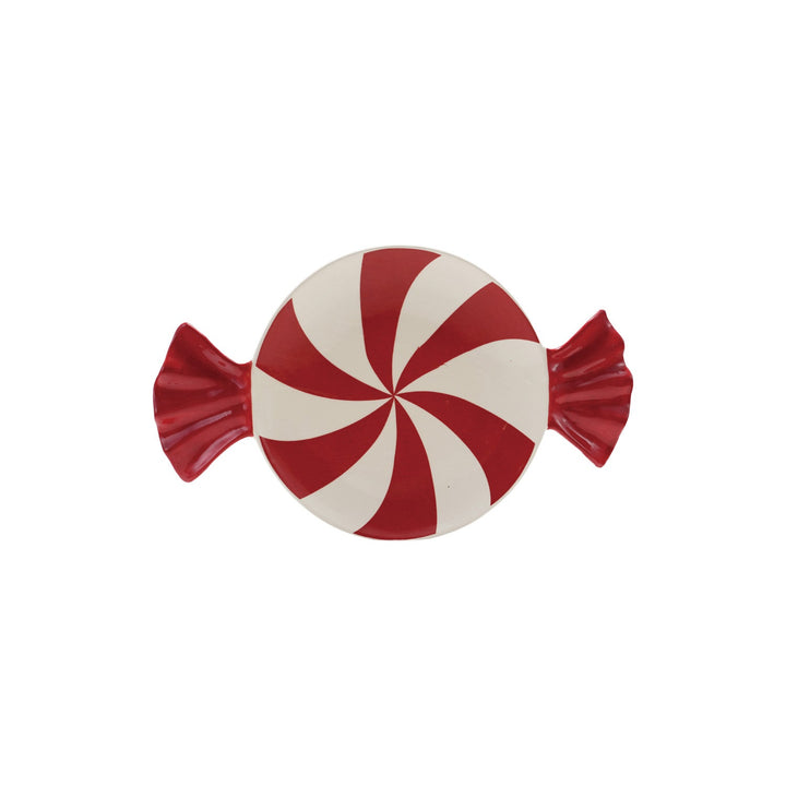 Hand-Painted Peppermint Candy Plate - Something Splendid Co.