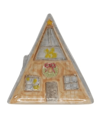 Hand - Painted Stoneware House Shaped Dishes, 6 Styles - Something Splendid Co.