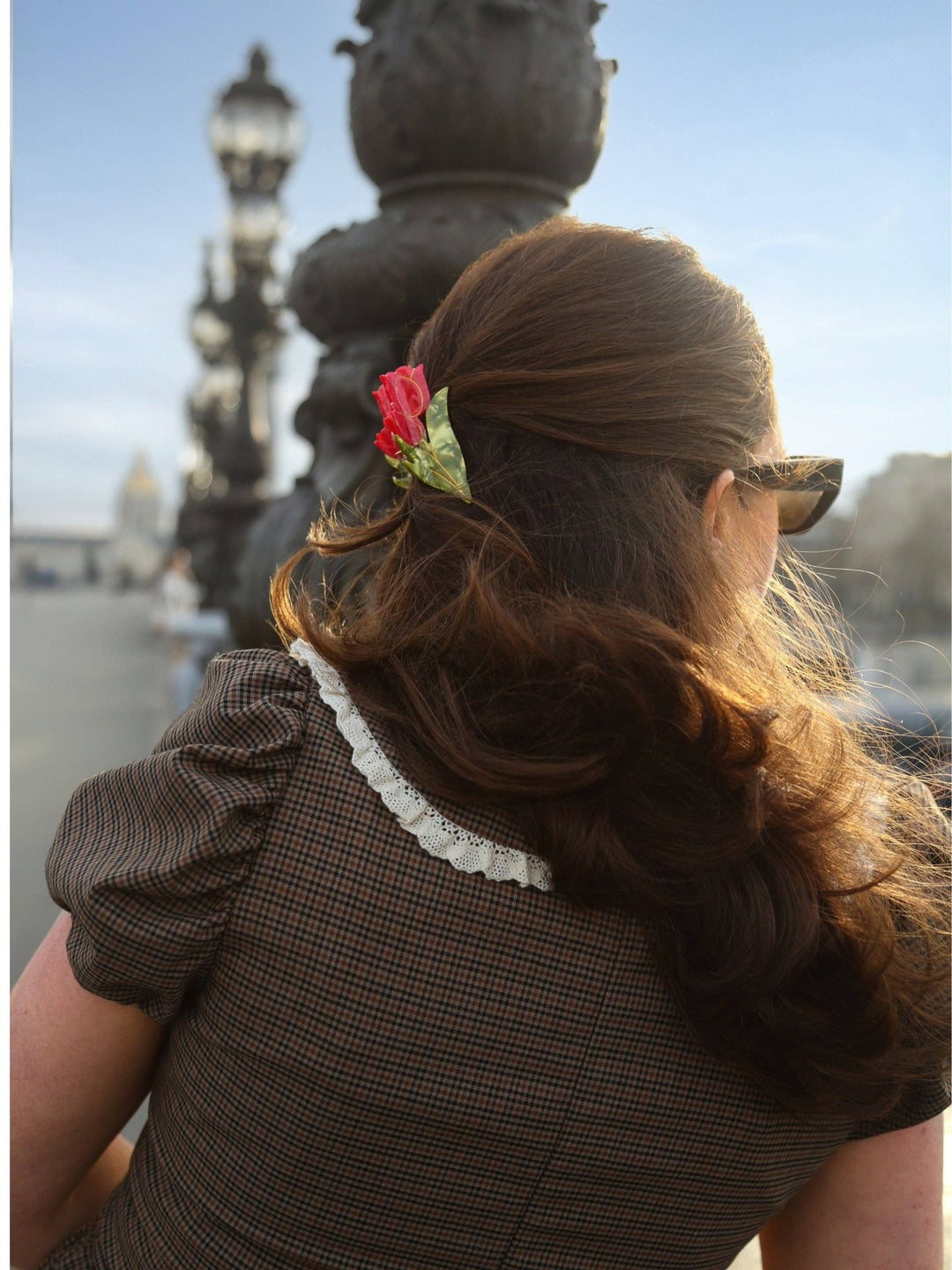 Hand - painted Vintage Tulips Claw Hair Clip | Eco - Friendly - Something Splendid Co.