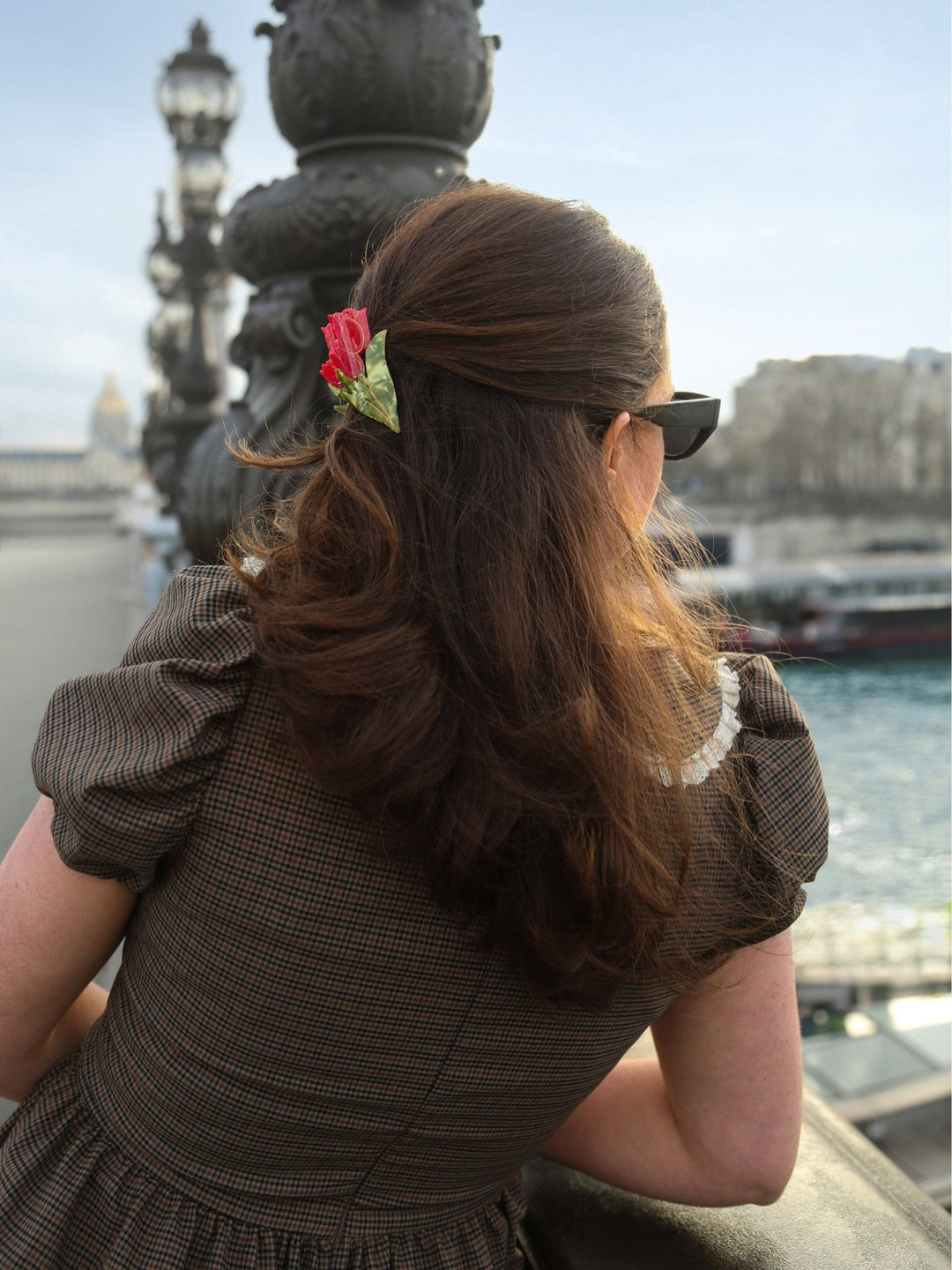 Hand - painted Vintage Tulips Claw Hair Clip | Eco - Friendly - Something Splendid Co.