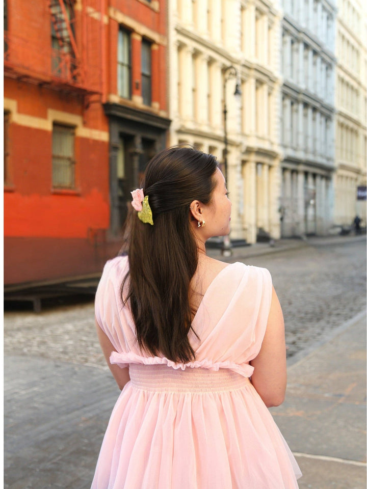 Hand - painted Vintage Tulips Claw Hair Clip | Eco - Friendly - Something Splendid Co.