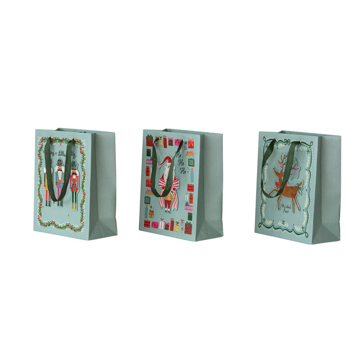 Handmade Printed Gift Bag with Ribbon Handles, 3 Styles - Something Splendid Co.
