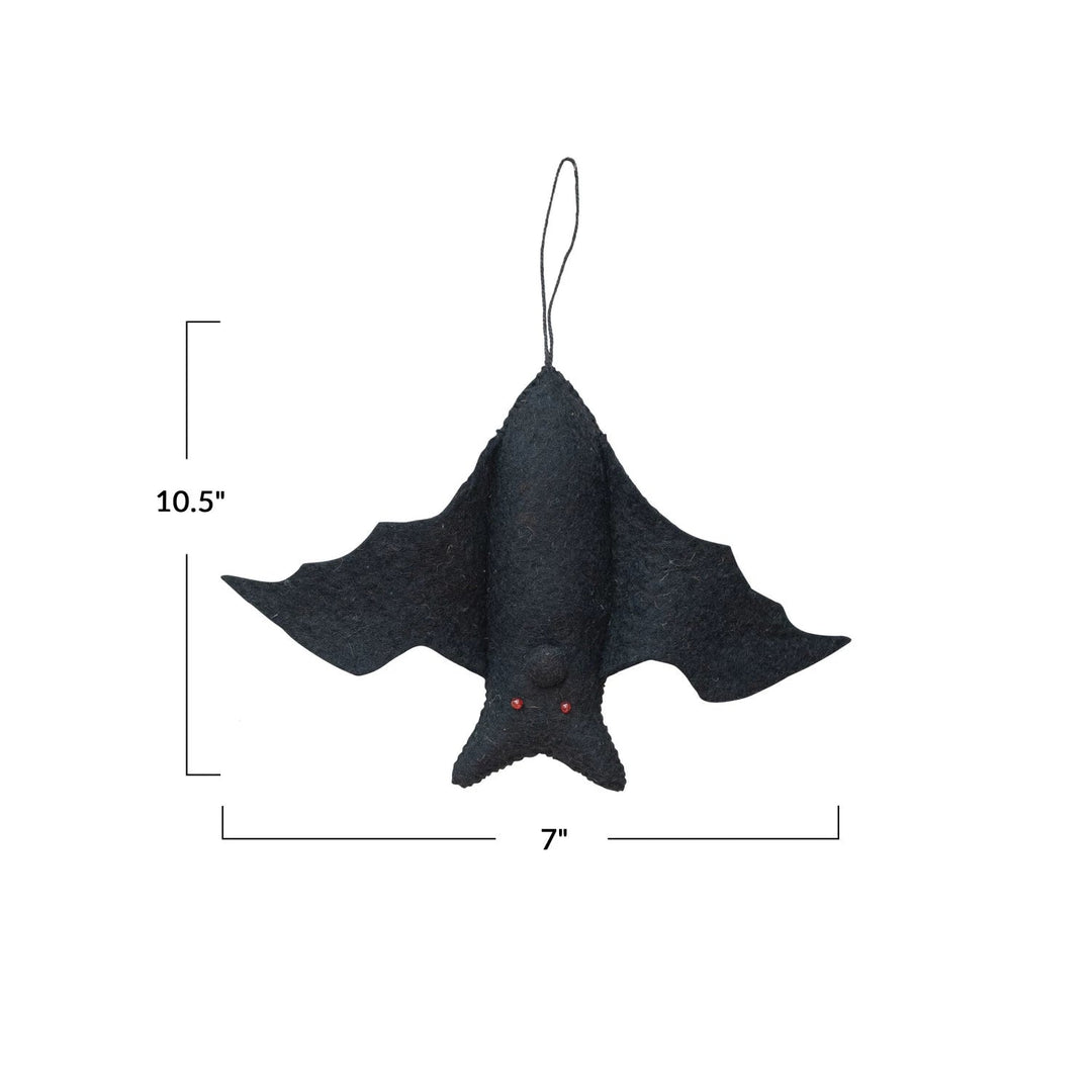 Handmade Wool Felt Bat Ornament - Something Splendid Co.