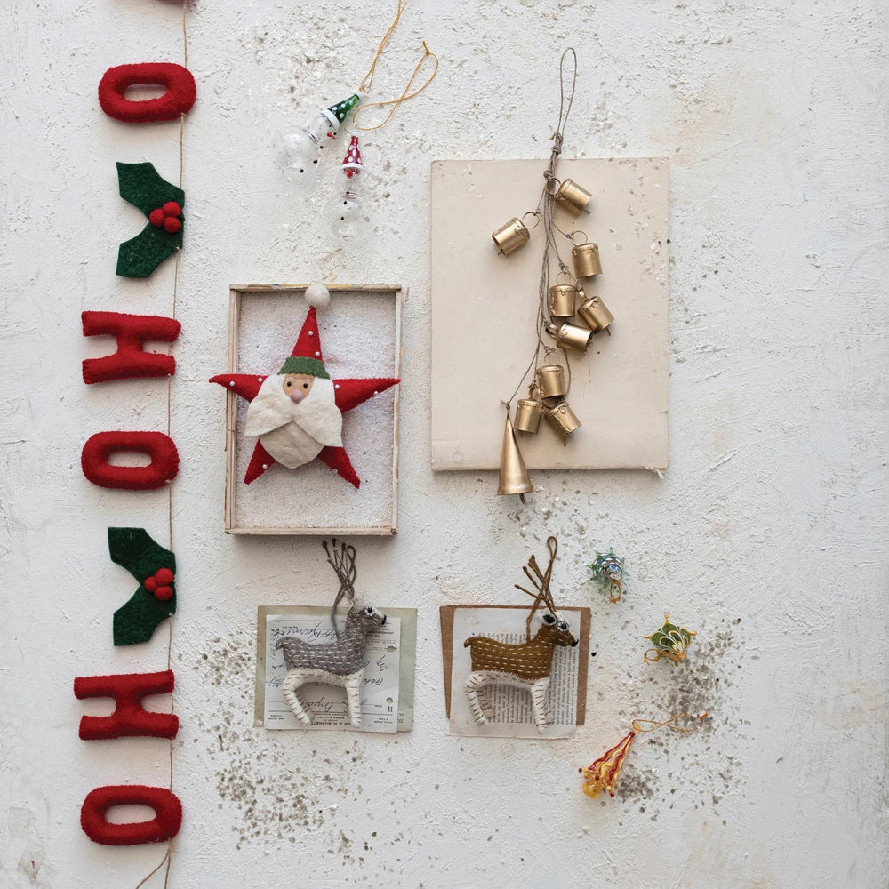 Handmade Wool Felt Garland "Ho Ho Ho" - Something Splendid Co.