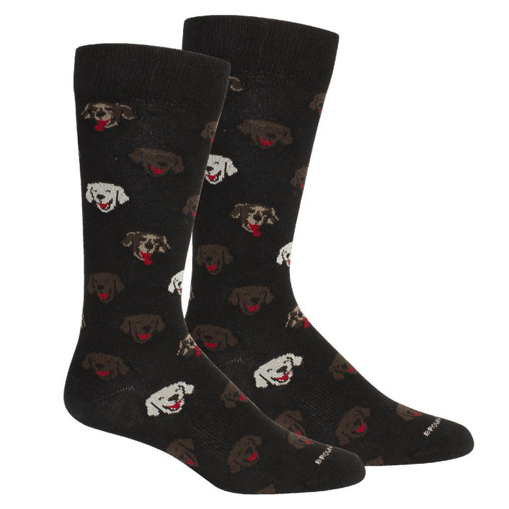 Happy Dog Socks: Black - Something Splendid Co.