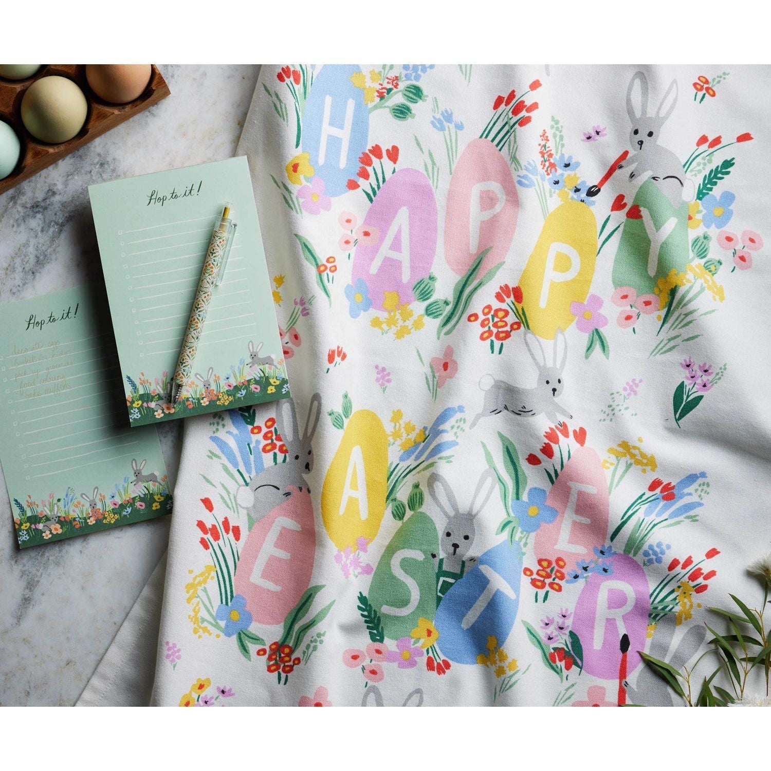 Happy Easter Tea Towel - Thumbnail 2