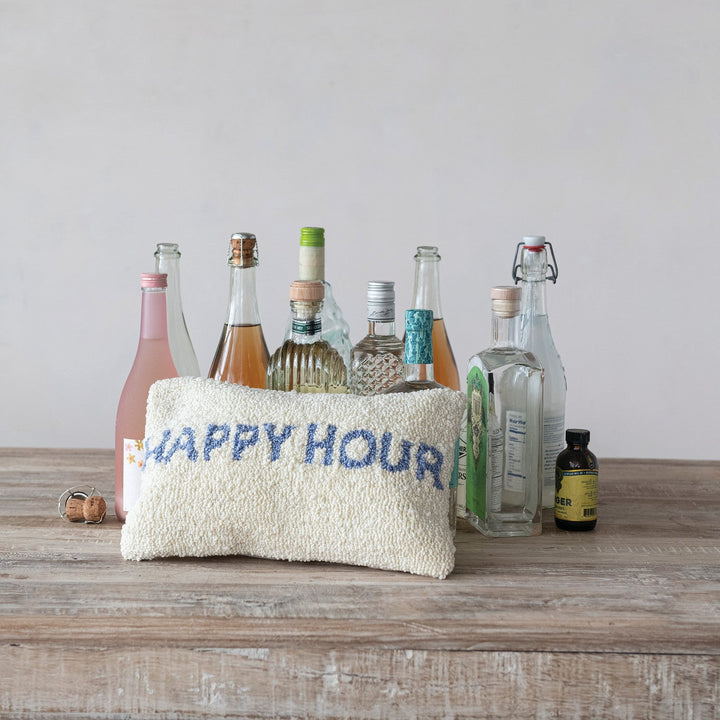 Happy Hour Cotton Lumbar Pillow - Something Splendid Co.
