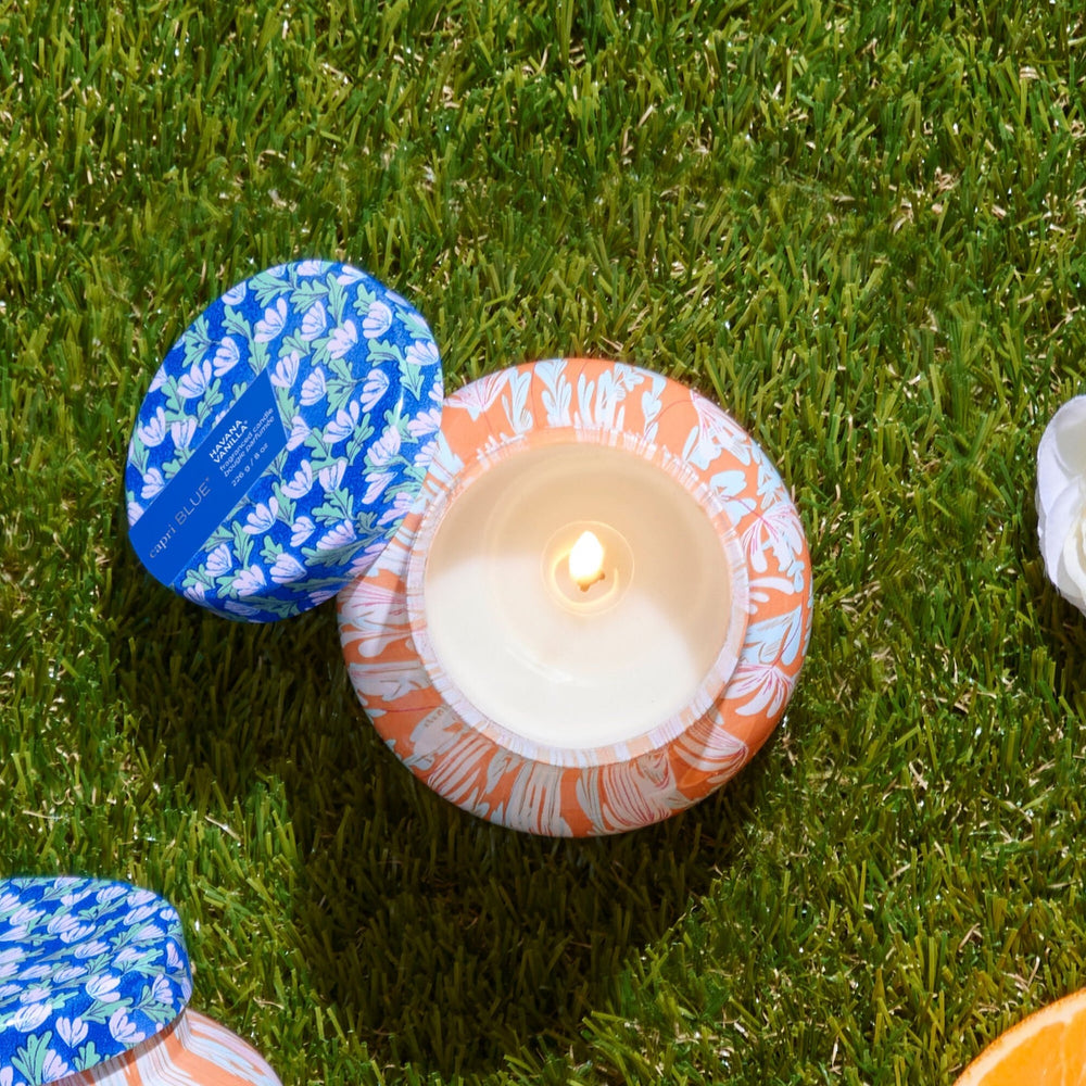 Havana Vanilla Pattern Play Petite Candle (8oz.) - Something Splendid Co.
