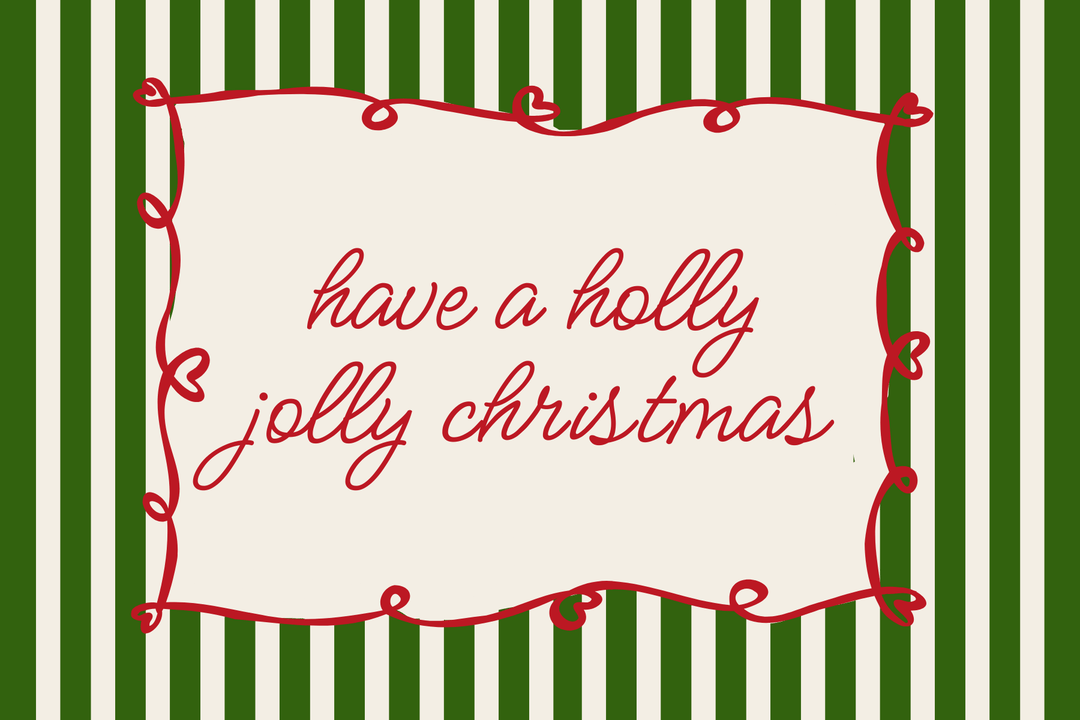 Have A Holly Jolly Christmas Card - Something Splendid Co.