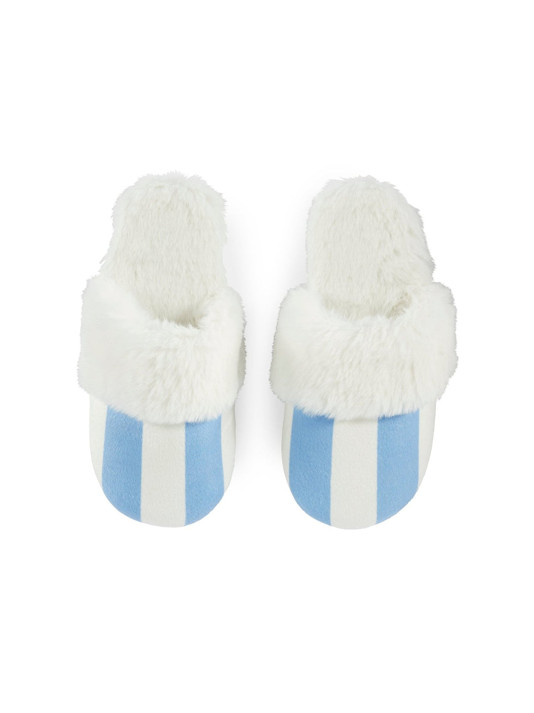 Helena Stripe Slippers, Sky - Something Splendid Co.