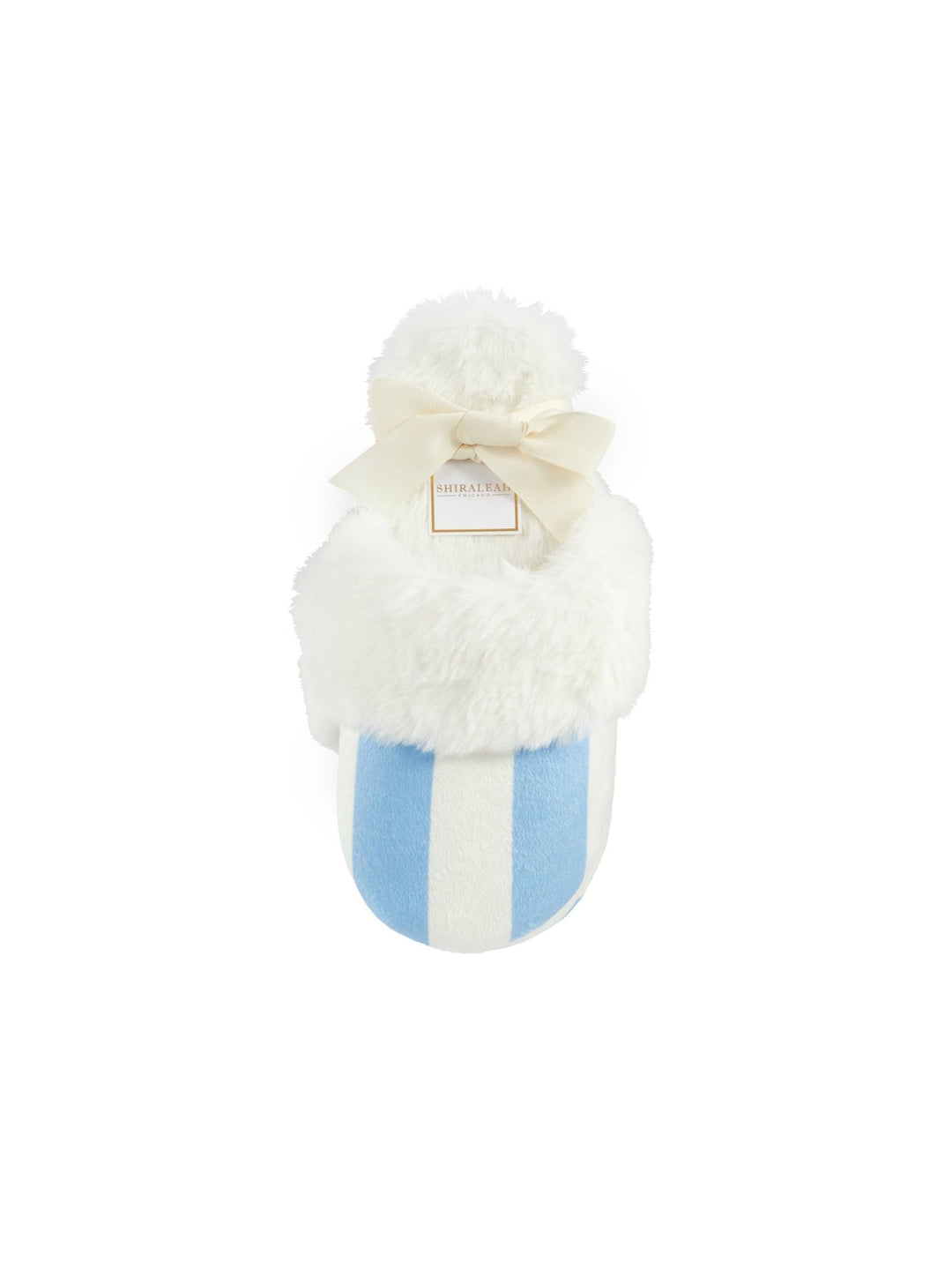 Helena Stripe Slippers, Sky - Something Splendid Co.