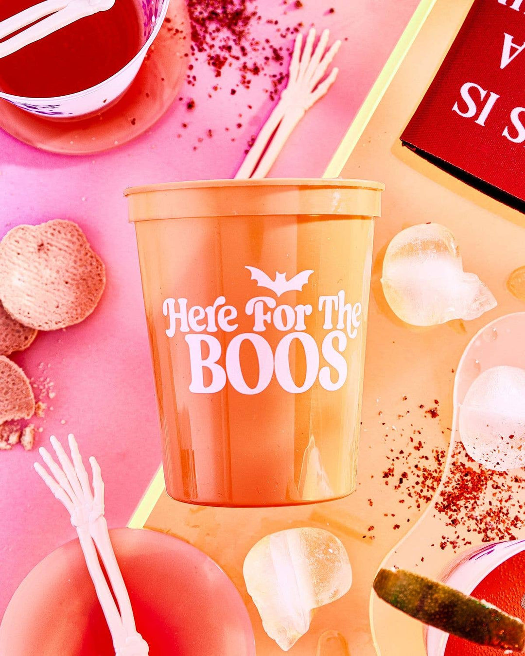 Here For The Boos Stadium Cups - Halloween - Something Splendid Co.