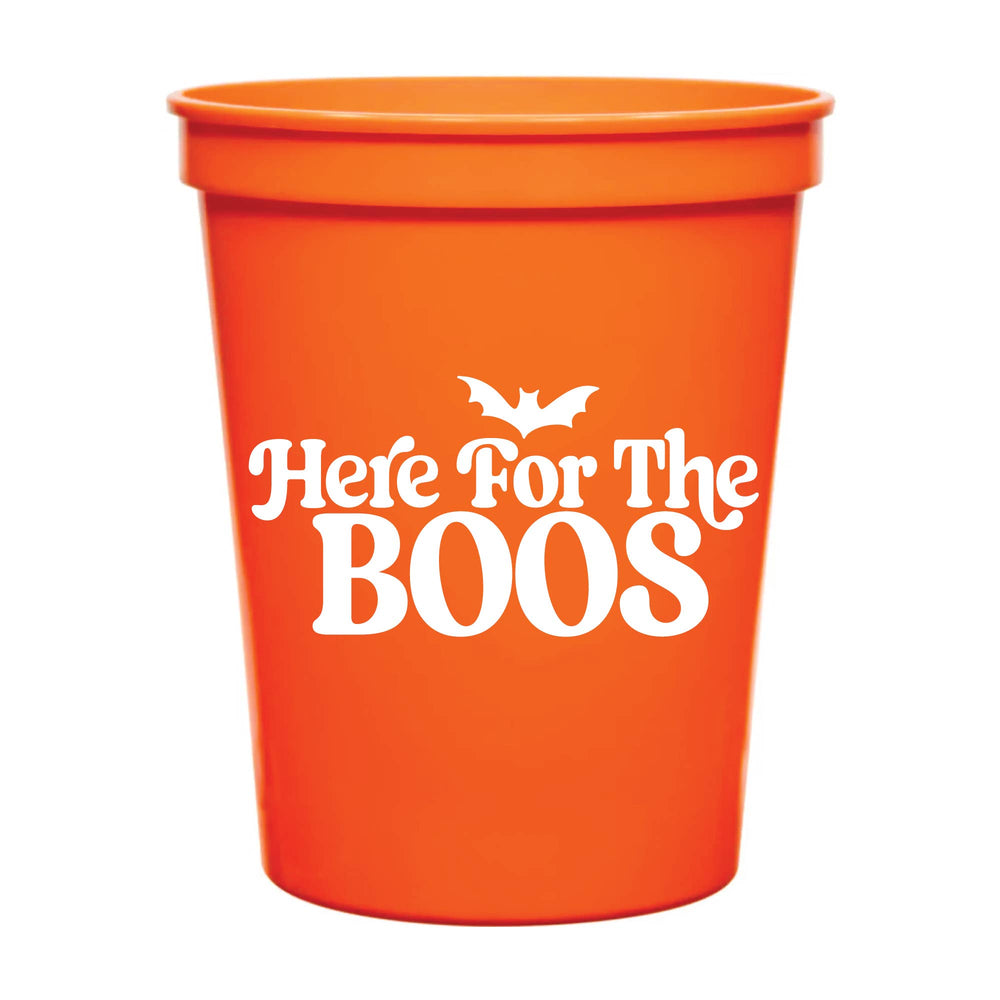 Here For The Boos Stadium Cups - Halloween - Something Splendid Co.