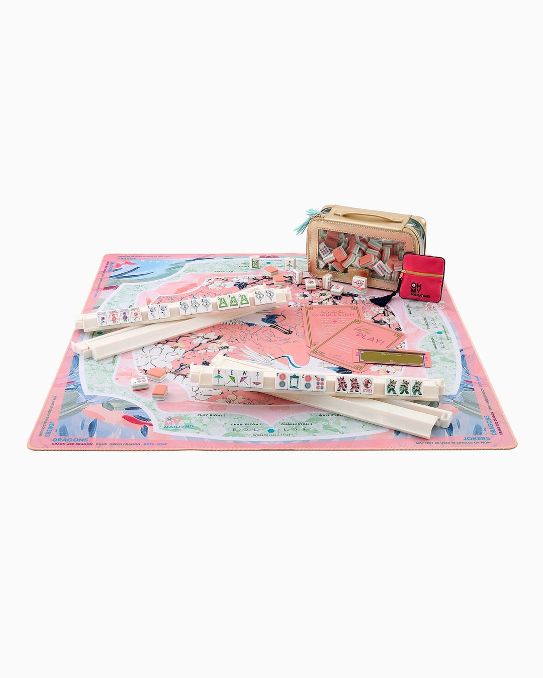 Heron Mahjong Mat in Tube - Something Splendid Co.