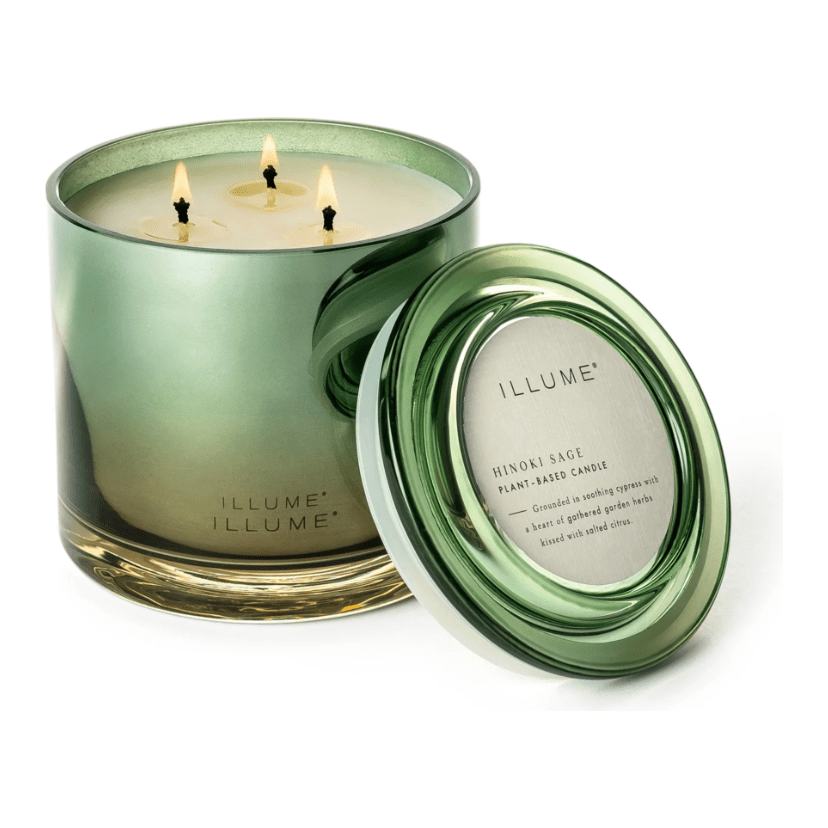 Hinoki Sage Statement Glass Candle - Something Splendid Co.