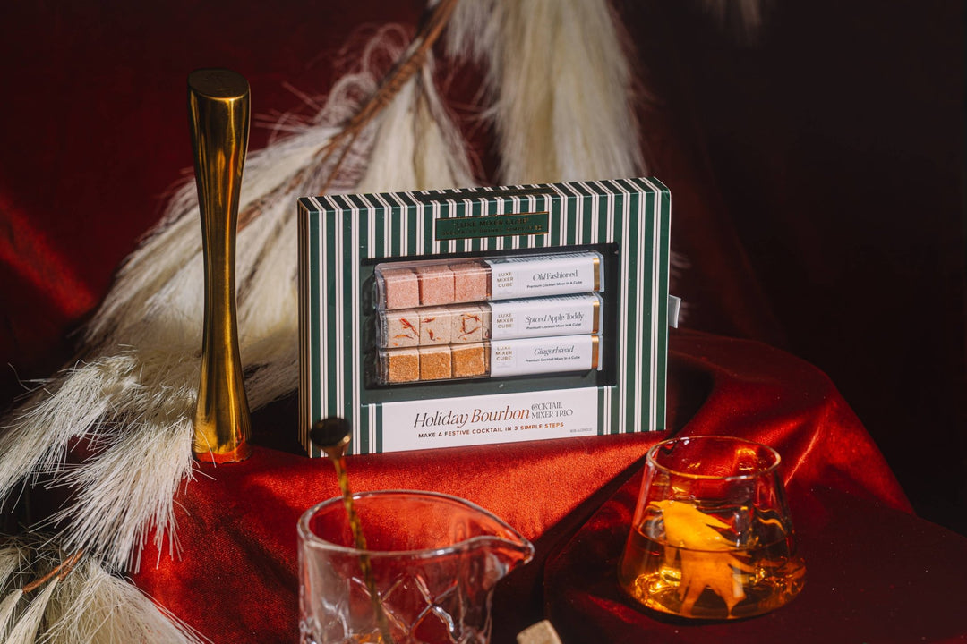 Holiday Bourbon Old Fashioned Mixer Cube Trio - Something Splendid Co.