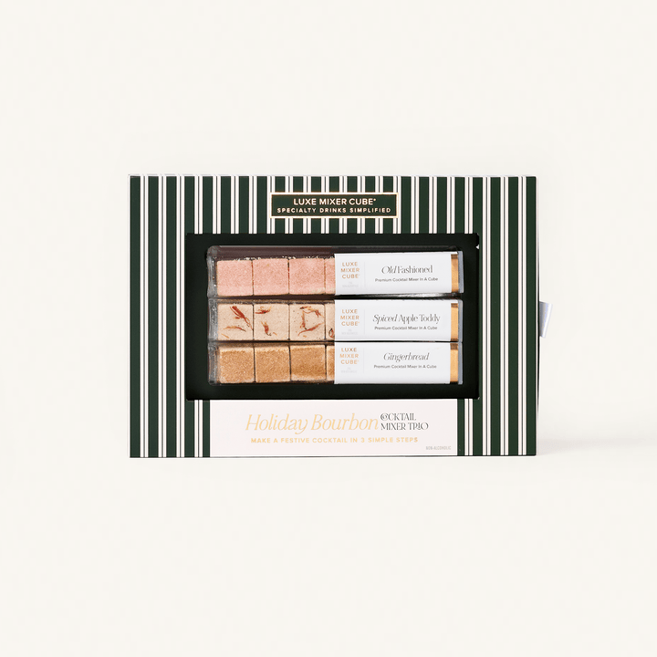 Holiday Bourbon Old Fashioned Mixer Cube Trio - Something Splendid Co.
