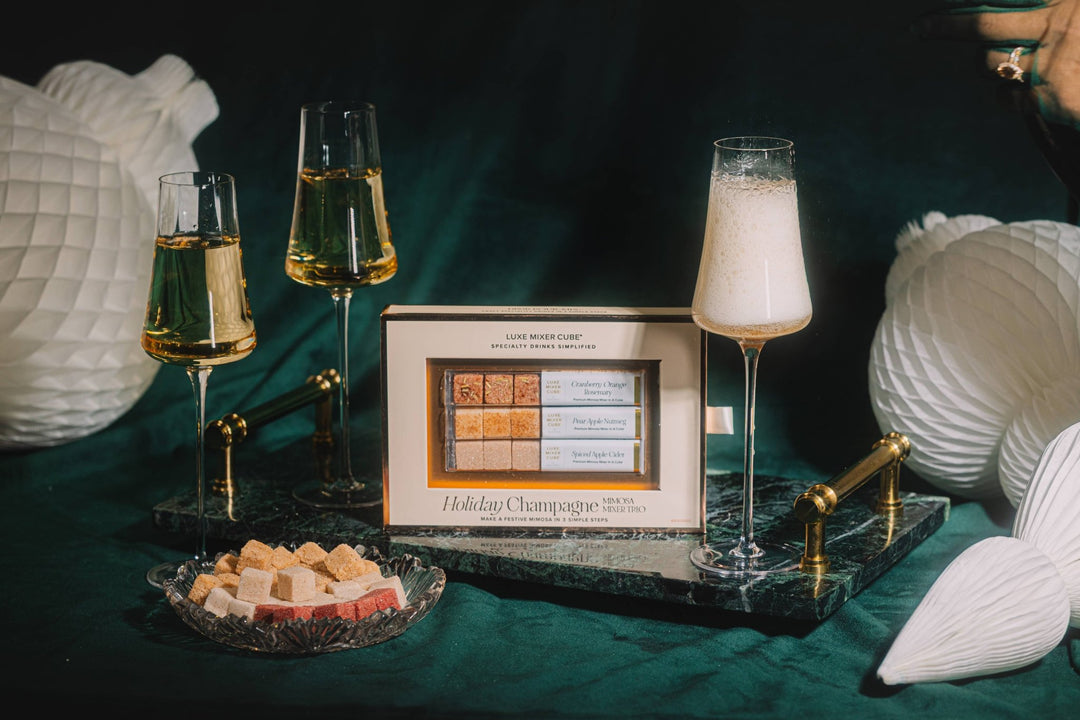 Holiday Champagne Mimosa Mixer Trio (Cranberry & Spiced) - Something Splendid Co.