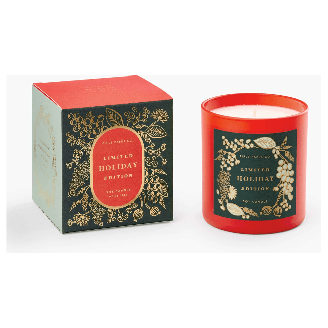 Holiday Glass Candle | 9.5oz - Something Splendid Co.