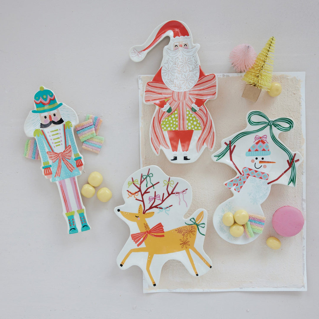Holiday Icon Stoneware Plate, 4 Styles - Something Splendid Co.