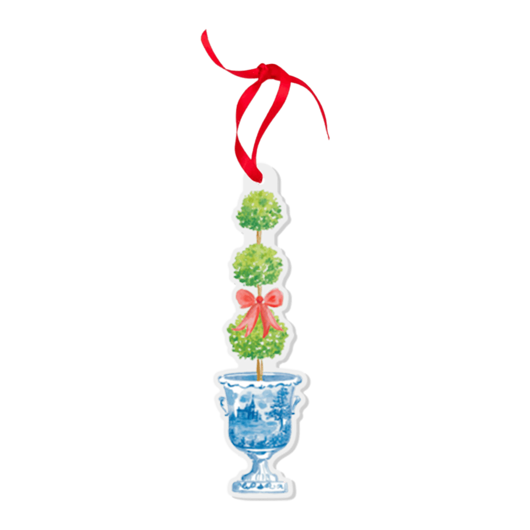Holiday Topiary Watercolor Ornament - Something Splendid Co.
