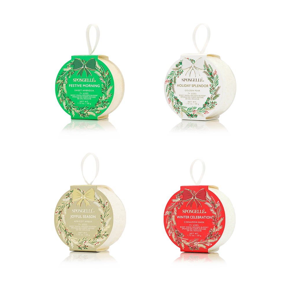 Holiday Wreath Body Buffer Assorted Pack | STOCKING STUFFERS - Something Splendid Co.