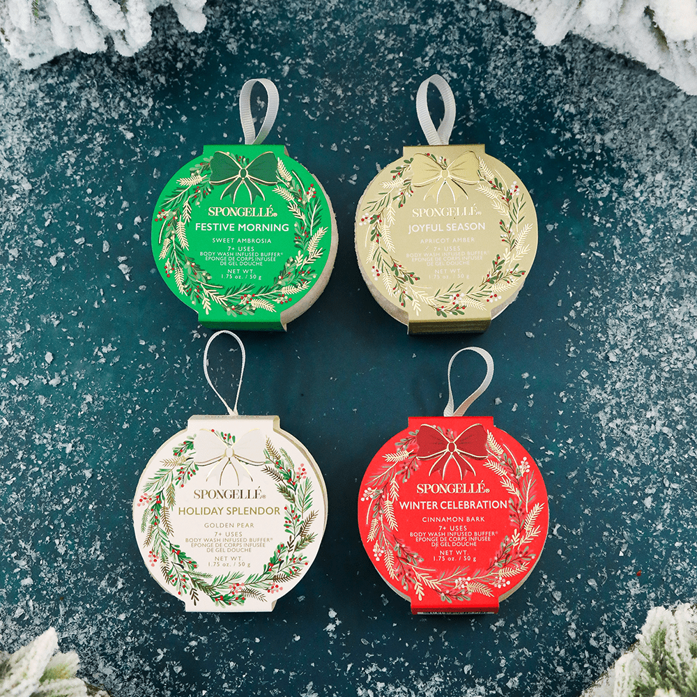 Holiday Wreath Body Buffer Assorted Pack | STOCKING STUFFERS - Something Splendid Co.