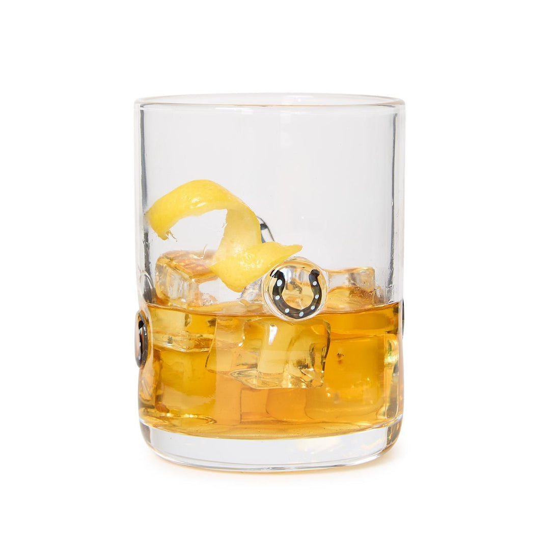 Horseshoe Double Old Fashioned Glass - 2 Colors - Something Splendid Co.