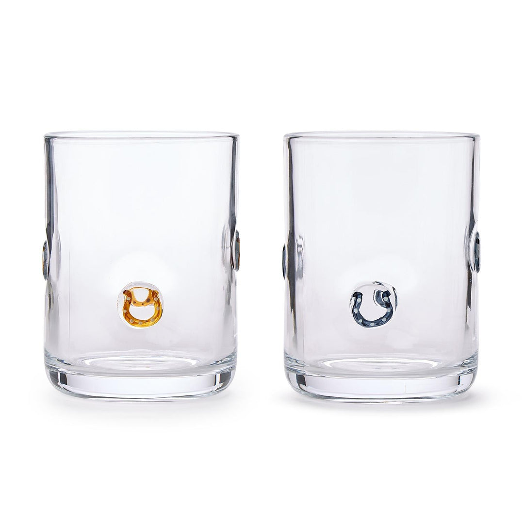 Horseshoe Double Old Fashioned Glass - 2 Colors - Something Splendid Co.