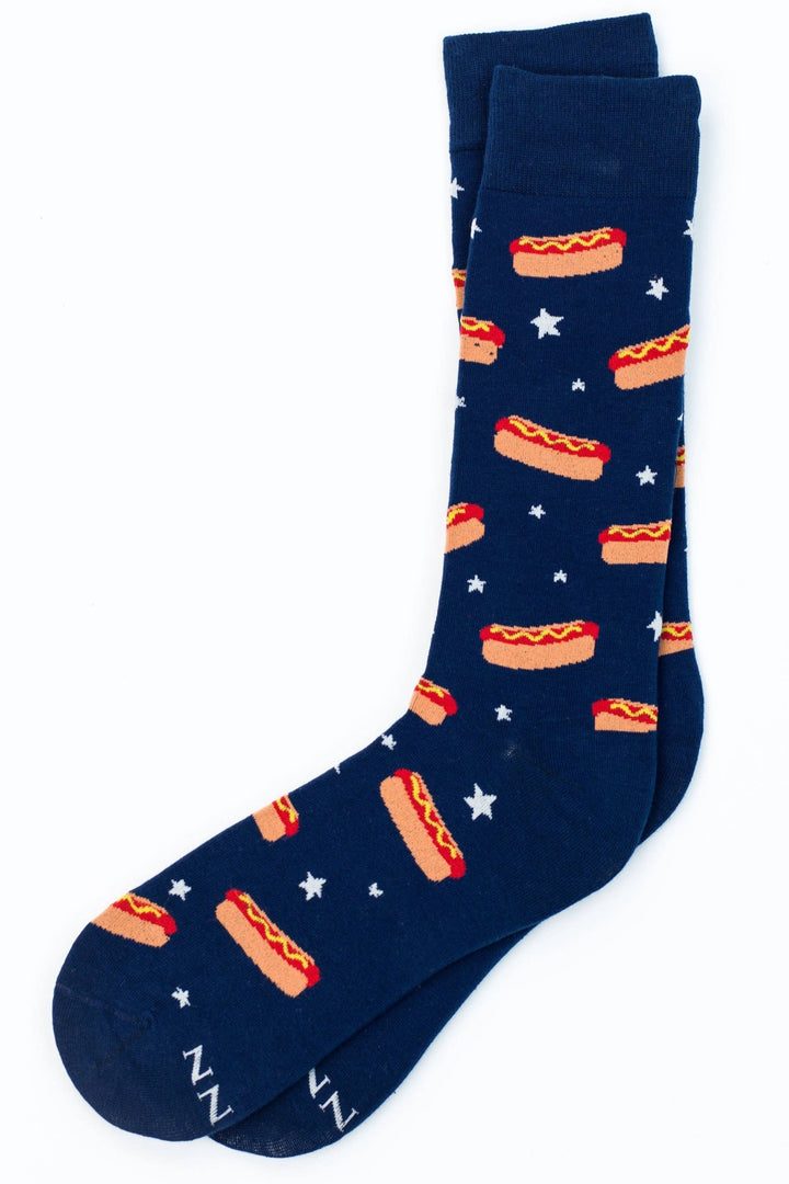 Hot Dog Dreams Carded Cotton Sock by Alynn - Something Splendid Co.