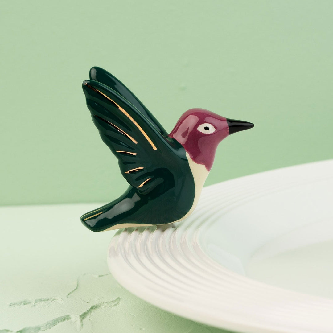 Humm-Dinger Mini by Nora Fleming — hand-painted ceramic delicate hummingbird
