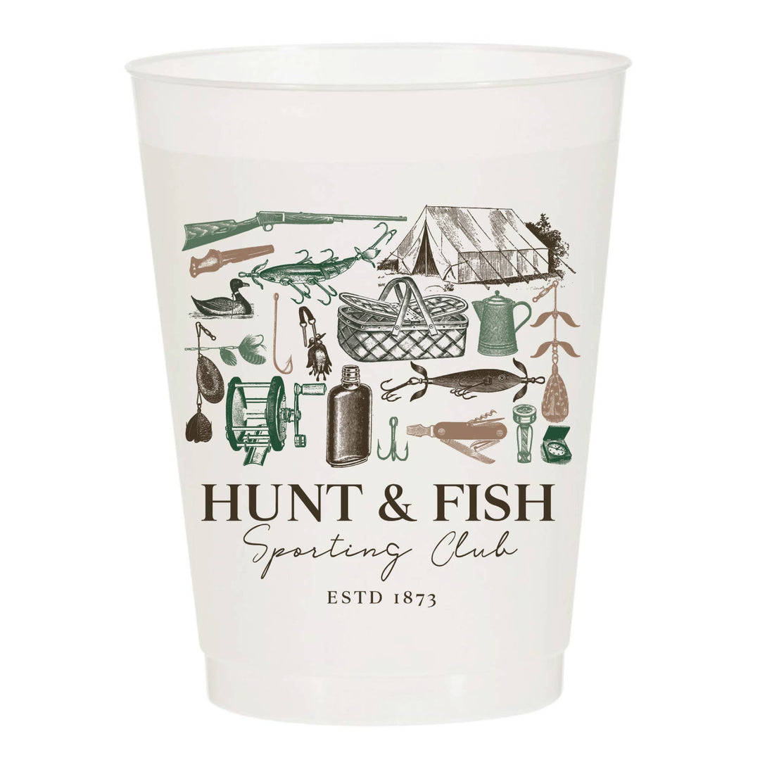 Hunt and Fish Sporting Club Frosted Cups - Something Splendid Co.