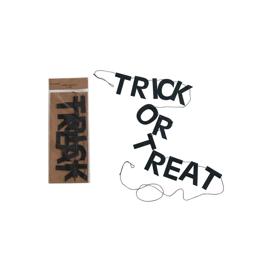Paper Banner "Trick or Treat"