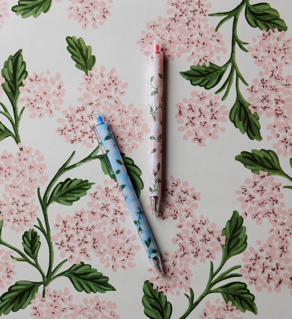 Hydrangea Gel Pen Set of 2 - Something Splendid Co.