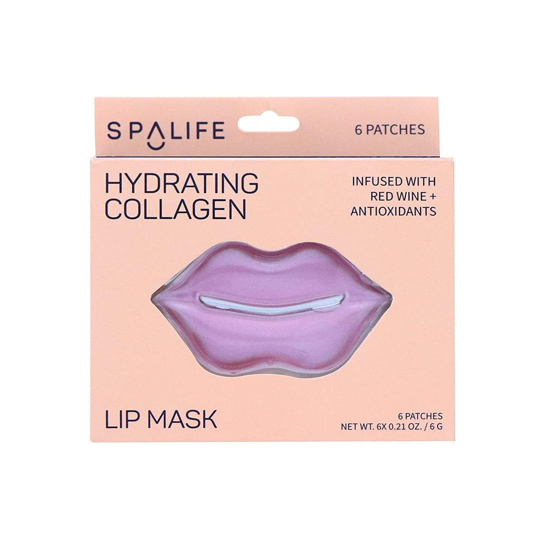 Hydrating Collagen & Red Wine Hydrogel Lip Masks - 8 Ct - Something Splendid Co.