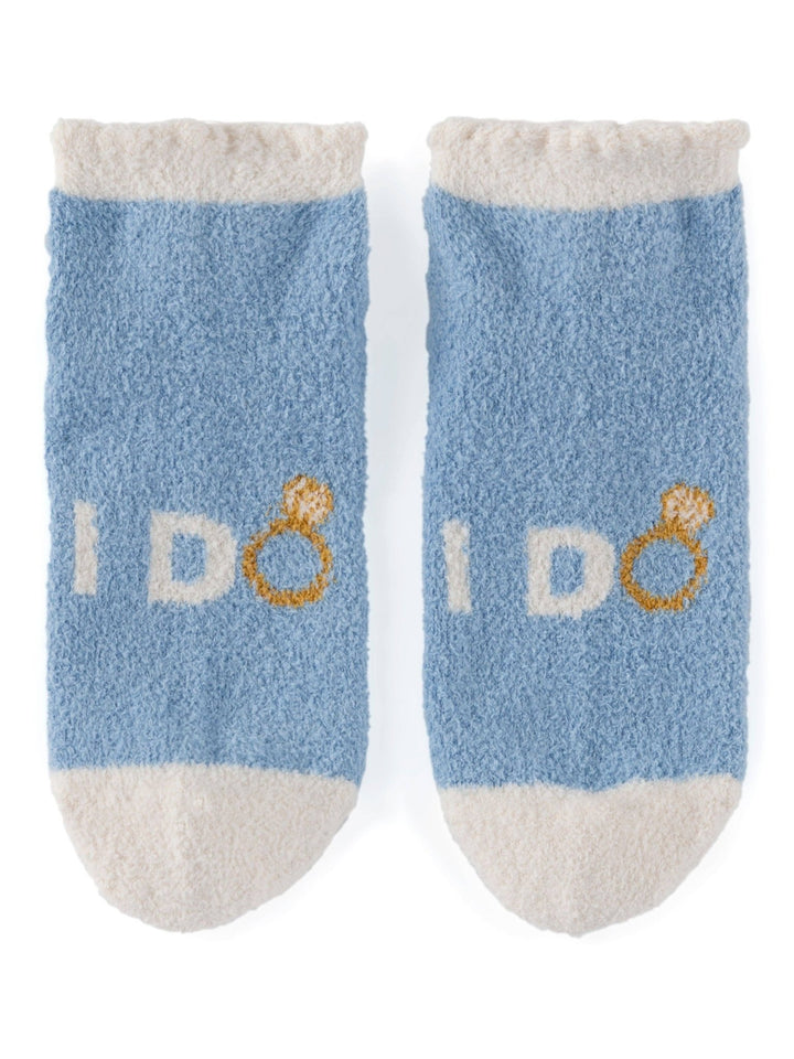 "I DO" HOME SOCKS, SKY - Something Splendid Co.