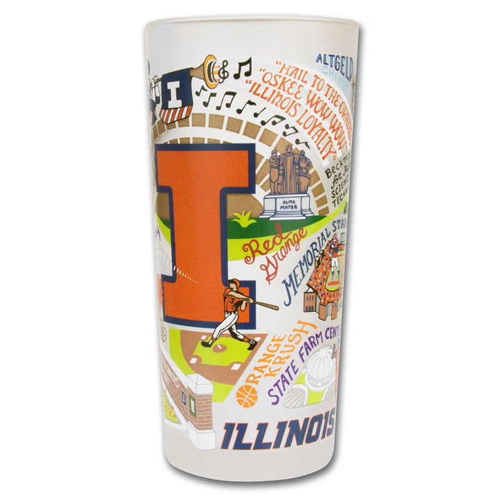 Illinois, University of Collegiate Drinking Glass - Something Splendid Co.