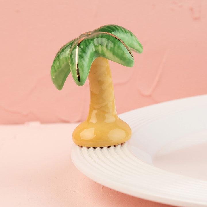 In the Breeze Mini by Nora Fleming — hand-painted ceramic swaying palm tree