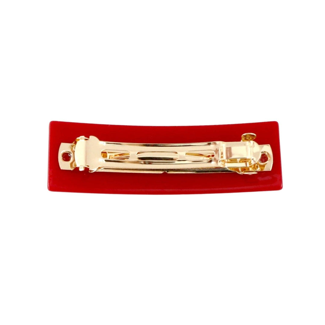 Indiana Crimson HOOSIERS Rectangle Barrette Clip - Something Splendid Co.