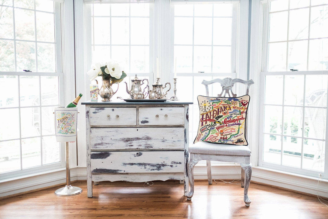 Indiana Hand - Embroidered Pillow - Something Splendid Co.